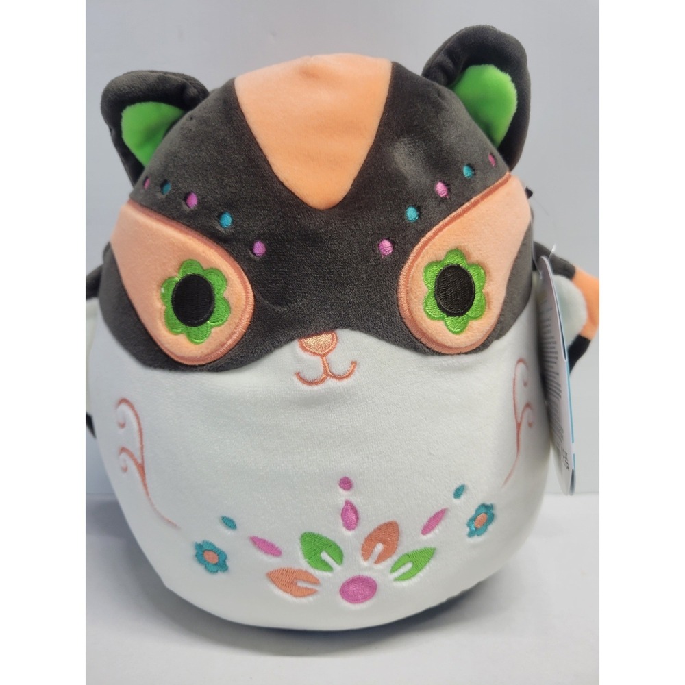 Squishmallows Day of the Dead Black Cat 8 Inch Dia de los Muertos Plush 2022